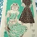 40s Marian Martin 9261 - 1940s Teen Vintage Dress Sewing Pattern Teens - Cap Sleeve - Bust 30