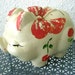 40s McCoy Vintage Piggy Bank - Pottery Pig - Collectible Painted Piggie Bank - Chippy Paint - Shabby Cottage Chic