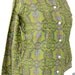 60s Lucky Paisley Shirt Vintage - Mossy Emerald Olive Green - Cotton Blouse - Mad Men - 34