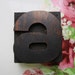 Antique Letterpress Wood Type Printers Block Number 6 or 9