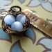 Love My BOYS Birds Nest Necklace With 3 Blue Eggs And Hand Stamped Charm