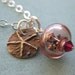 The Starfish Story Adoption Symbol Bronze And Sterling Silver Necklace With Hollow Glass Bead