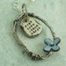 Find Your Inner Happy - in sterling silver with enameled flower by Kathryn Riechert