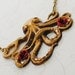 Gold Octopus Necklace Rosario D'Oro