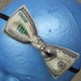 Hundred Dollar Bill bow headband