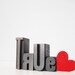 TRUE romantic letterpress type wood blocks set