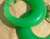 Neon Green Hoop Earrings Upgrade
