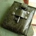 Steamer Leather Billfold Wallet with Skeleton Key ... Antique Olive