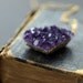 Amethyst Raw Crystal Necklace in Gold