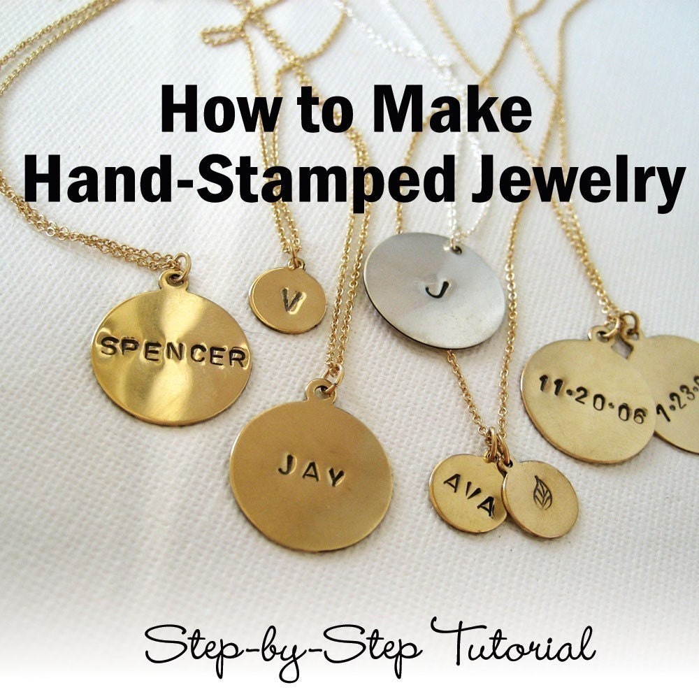 How to Make Hand Stamped Jewelry Ebook Tutorial PDF