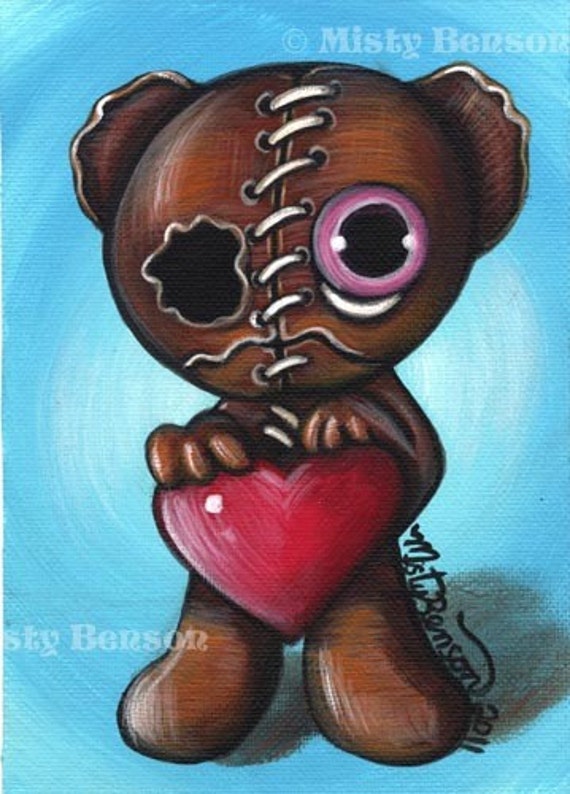 cute goth teddy bear