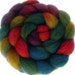Handpainted Dark BFL Wool Roving - 4 oz. ARCADE - Spinning Fiber