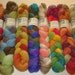 SAMPLE BOX SURPRISE Hand Painted Polwarth Wool Rovings
