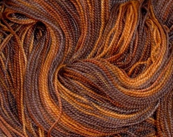 Hand Painted Superwash Merino Wool Sock Yarn River Otter
