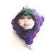 Gracie, a bit of the Grape - Mountain Dolls Pin Doll