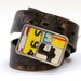 Number 4 Buckle License Plate vintage metal mosaic