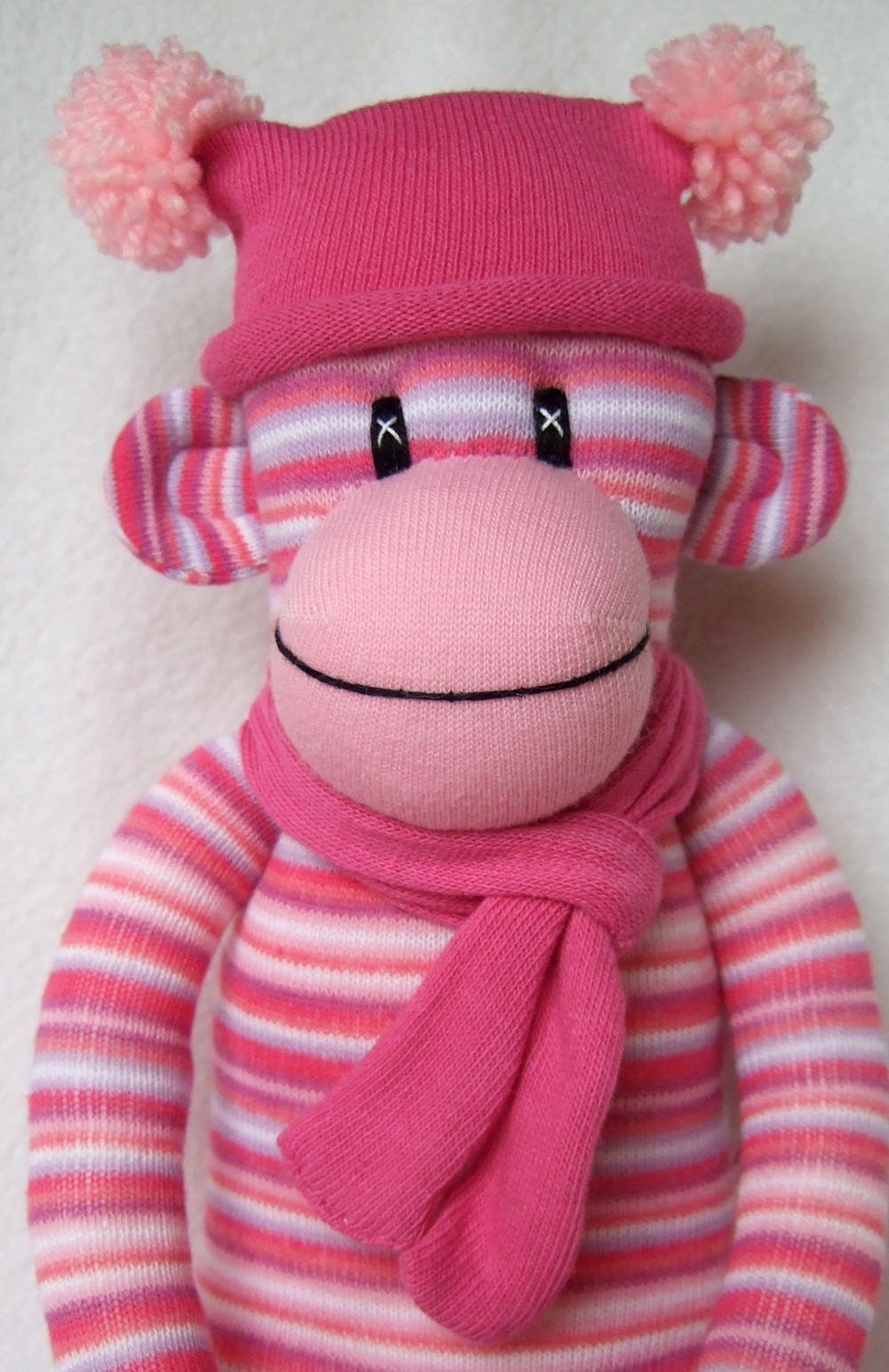 pink sock monkey