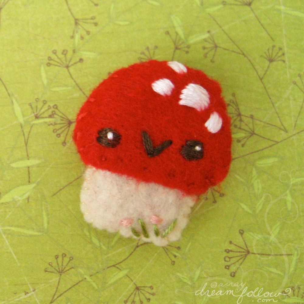 little mushroom mini felt woodland creature little mushroom mini felt woodland creature