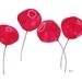 Watercolour Painting Red Poppies Original Artwork Floral Wall Art - on sale