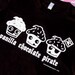The Pirate Cupcake Womens Fit American Apparel T Shirt