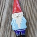 Handmade Pottery Gnome Garden Stake by Ceramic Artist Tasha McKelvey