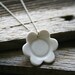 Necklace with White Porcelain Flower - Clearance