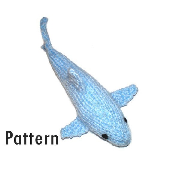 PDF Pattern Horace the Shark Knitting and Crochet