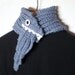 Monster Scarf - Blue - Wool Blend