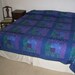 Ocean Blue Green Purple King size Quilt