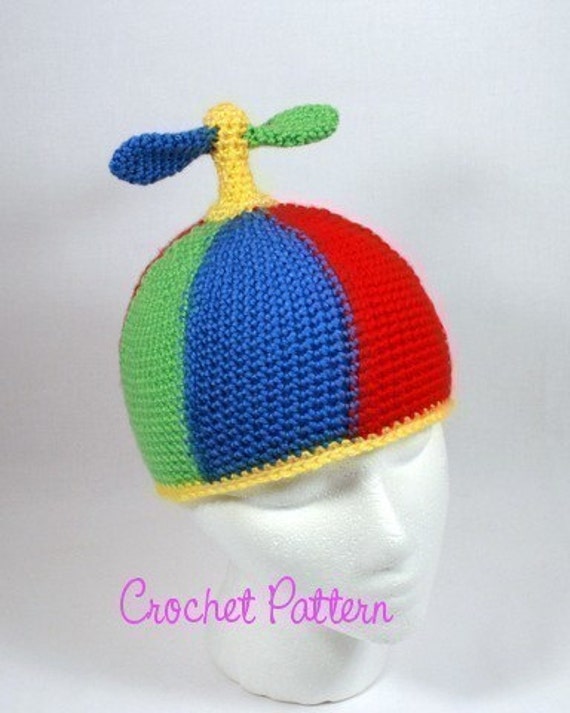 Crochet Hat Smart beanie pattern hat  Beanie Pattern Propeller propeller