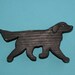 MiNi Flat Coat Retriever Rustic Wood Dog Decoration