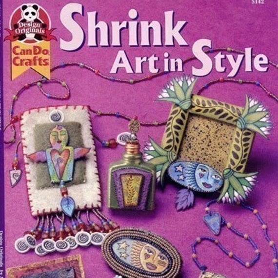 Shrink art in style shrink plastic book by birdandflower on Etsy