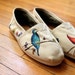 Custom TOMS Shoes - Birds and Wildflowers All Over