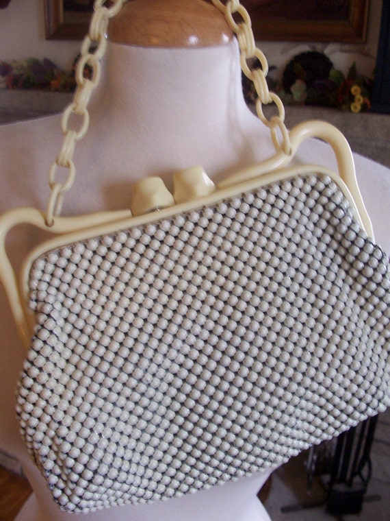 vintage mesh whiting and davis co bags