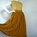 RESERVED - 1960s saffron velvet party dress