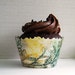 Fern Leaves Cupcake Wrapper- Printable Download PDF DIY