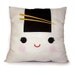 Decorative Deluxe Pillow, Kawaii Print, Toy Pillow, Eco-Friendly Printed - Yummy Onigiri