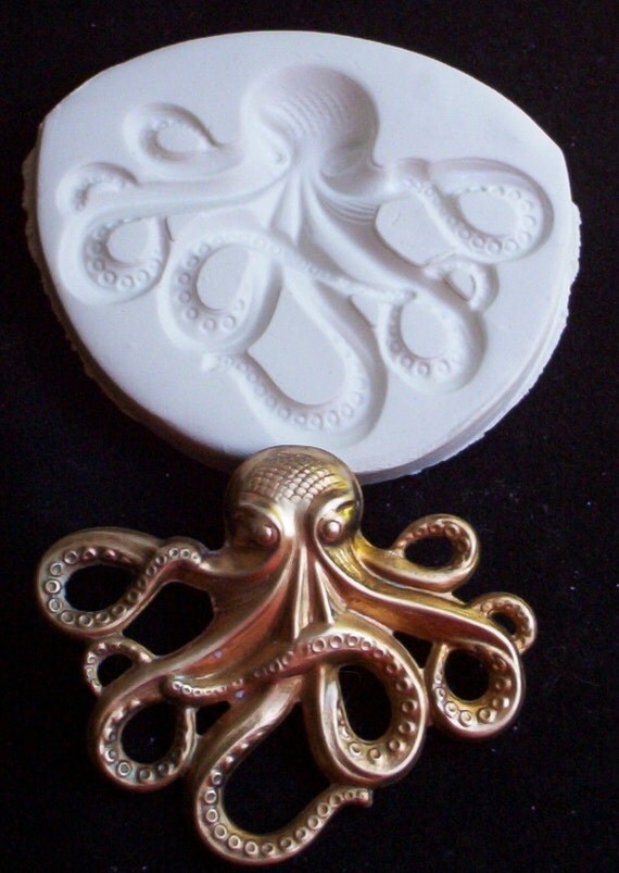 Items similar to Large OCTOPUS CNS polymer clay mold on Etsy