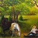 Wounded Knight - Medieval Goddess Art 5x7 Greeting Card