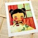 Morning Coffee - Giclee Print from Mixed Media Original Painting by Danita Art - (8X10 inches)
