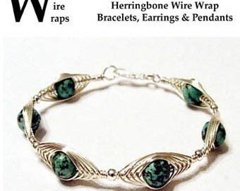 Herringbone Wire Wrap Wrapped Bracelet Pendant Earrings and Jewelry Instructional Technique Tutorial DVD