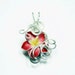 Made to Order - Design 03 - Aromatherapy Wire Wrapped Polymer Clay Tropical Flower Bead PERFUME Pendant