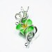 Made to Order - Design 10 - Aromatherapy Wire Wrapped Polymer Clay Tropical Flower Bead PERFUME Pendant