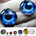 20mm Deep Blue Mermaid Human Doll Taxidermy Eyes Handmade Glass Cabochons for Steampunk Jewelry and Pendant Making