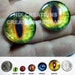 16mm Handmade Set of Glass Light Golden Dragon Glass Eyes Taxidermy Cabochons for Steampunk Jewelry and Pendant Making