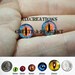 Glass Eyes - 10mm - Handmade Set of Evil Blue Fire Dragon Glass Taxidermy Doll Eyes Cabochons for Steampunk Jewelry Pendants
