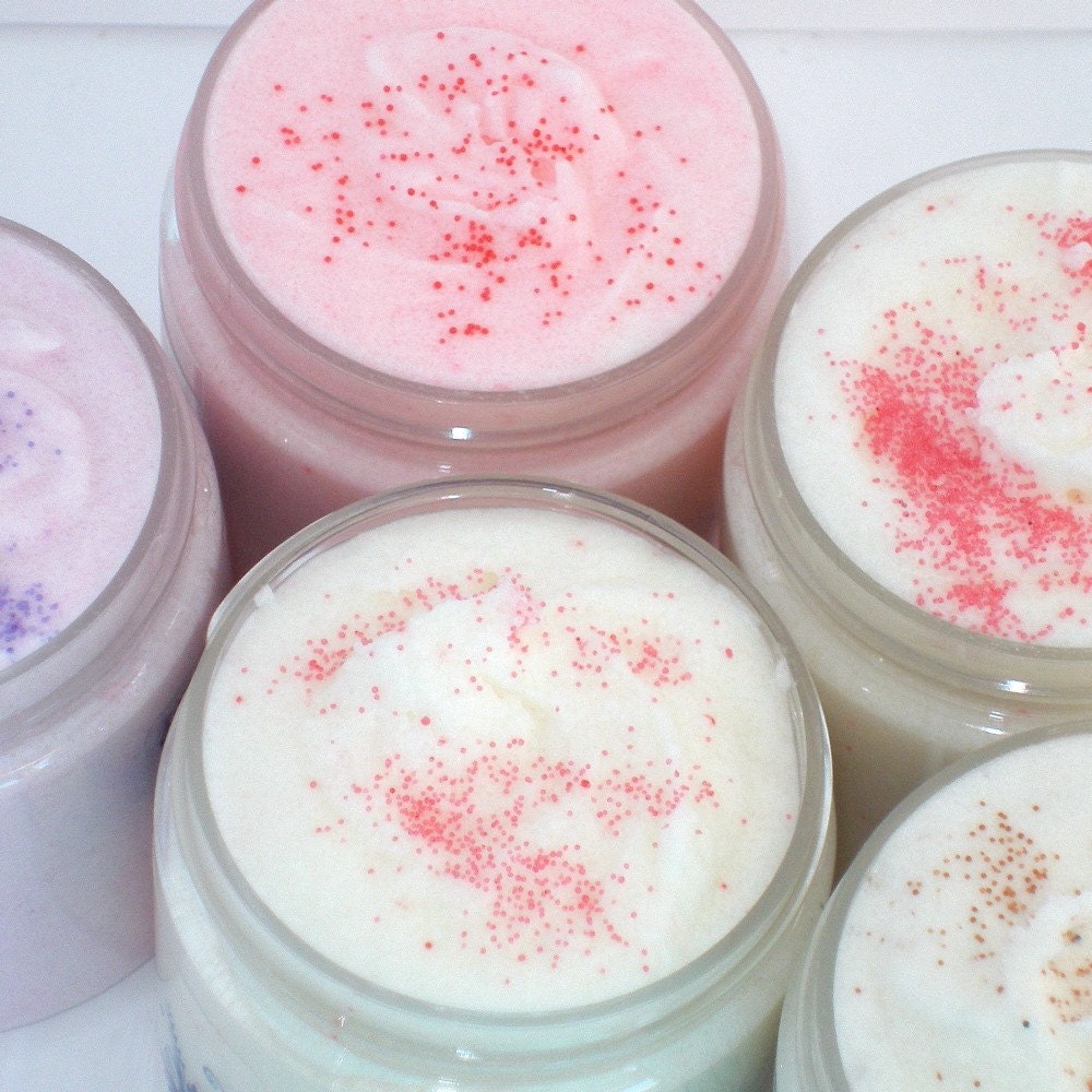 Sugar Scrub Custom Scent 4 oz Whipped Creamy and