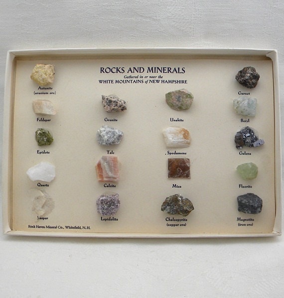 Rock And Mineral Specimens Souvenir New Hampshire