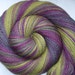 TUATHA DE DANNAN - ooak handpainted and handspun super fine merino/silk lace weight yarn, 700yds/3.7oz