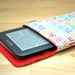 Kindle 3 sleeve / cover for eReader /Tablet/PlayBook case ( Kobo, Galaxy, Nook, BlackBerry) --- Rainbow alphabet